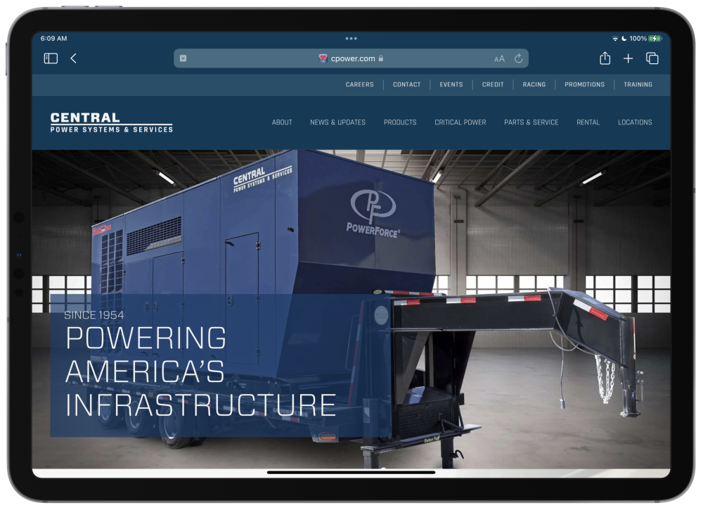 Central Power Systems & Services Trusts Us for Their Online Presence